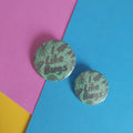 I Like Bugs Green Insect Digital Collage 25mm / 32mm button badge pin