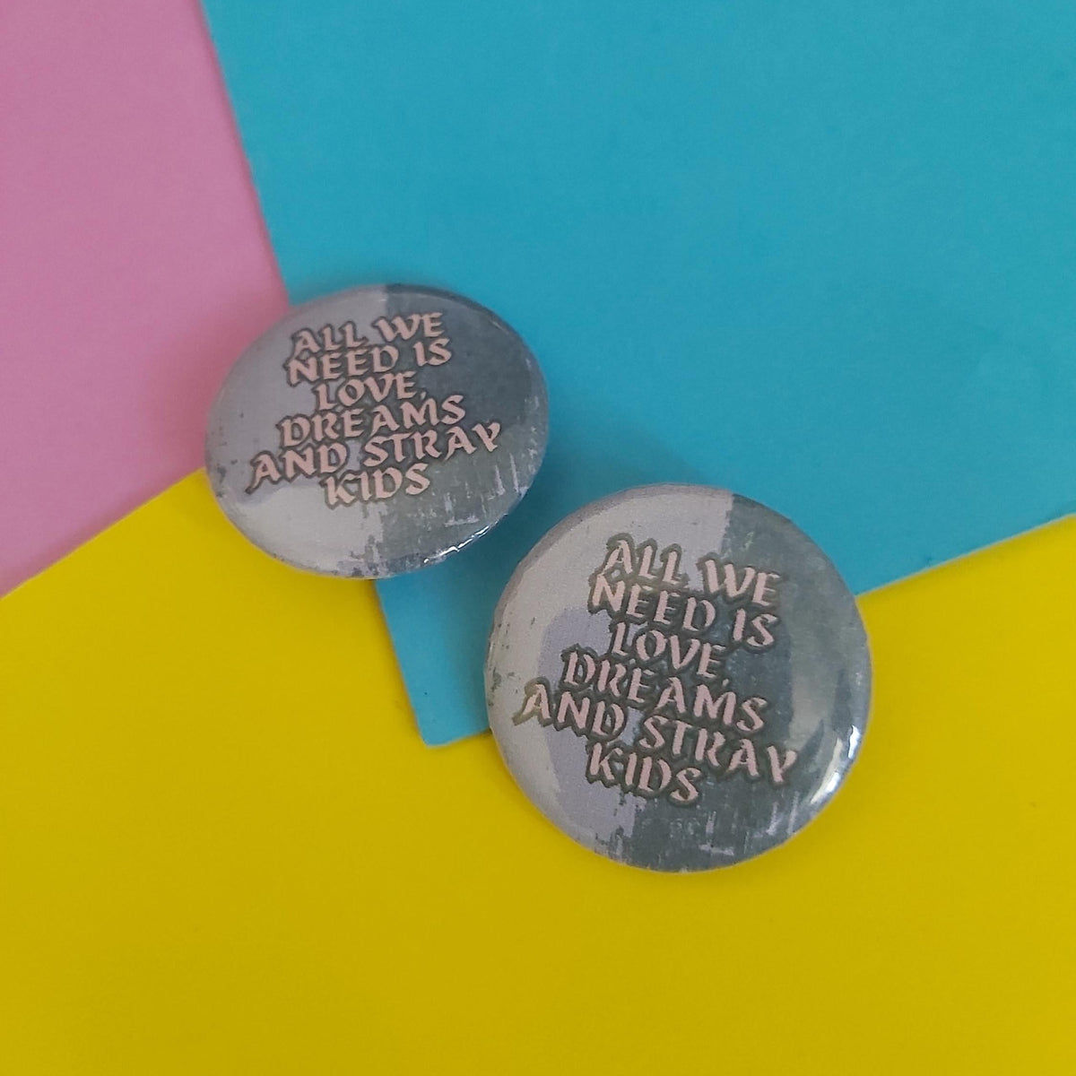 All We Need Is Love Dreams and Stray Kids Divine Do It Era Kpop 32mm button badge pin